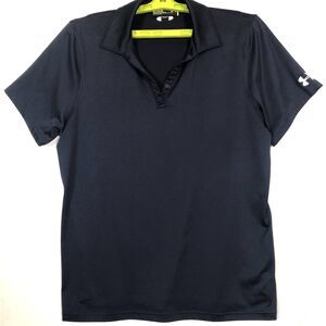 Under Armour Heat Gear Mens Polo Golf Shirt XL Navy Short Sleeve Wicking